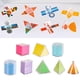 thumbnail image 5 of 8 piezas de sólidos geométricos, bloques multicolores de matemáticas tempranas, reconocimiento de formas, juguete de aprendizaje extraíble para ayuda, 5 of 9