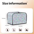 thumbnail image 5 of Haiem Sequins Print Toaster Covers 2 Slice Wide Slot,Bread Dust Cover & Fingerprint Protection,Bread Machine Cover,Appliance Covers, 5 of 7