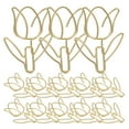 thumbnail image 1 of KAKOWELY Trombones Dessin Animé 20 Pcs Trombones Mignons en Forme de Fleur Adorables pour Étudiants et Bureau Trombones en Forme de Tulipe Modélisation Trombones Adorables, 1 of 4