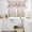 SkyBlue LightGreen LightPink, variant on Wildflowers Kitchen Curtains Sets for Windows 36 Inch Length, Spring Watercolor Tulip Floral Leaf Pink Plaid Rod Pocket Window Treatments Tier Curtains and Valances Set for Bedroom/Bathroom