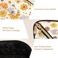 thumbnail image 5 of FORMRS Makeup Bag Travel Cosmetic Organizer for Women Fold Flat Zipper Pouch with Handle, Beige Retro Rainbow, 5 of 8