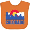 thumbnail image 3 of Inktastic Colorado Flag and Skyline Boys or Girls Baby Bib, 3 of 4