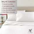 thumbnail image 4 of HC Collection 1500 Thread Count Egyptian Quality 2pc set of Pillow Cases, Silky Soft & Wrinkle Free, Queen/Standard, White, 4 of 7