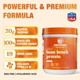 thumbnail image 4 of Zammex Bone Broth Protein Powder Grass Fed Beef, Natural Flavor, 1.32 lb, 20g Protein Hydrolyzed Collagen Peptides Type I & III,Dietary Supplement,Non-GMO,Gluten Free,Paleo & Keto Friendly, 4 of 10