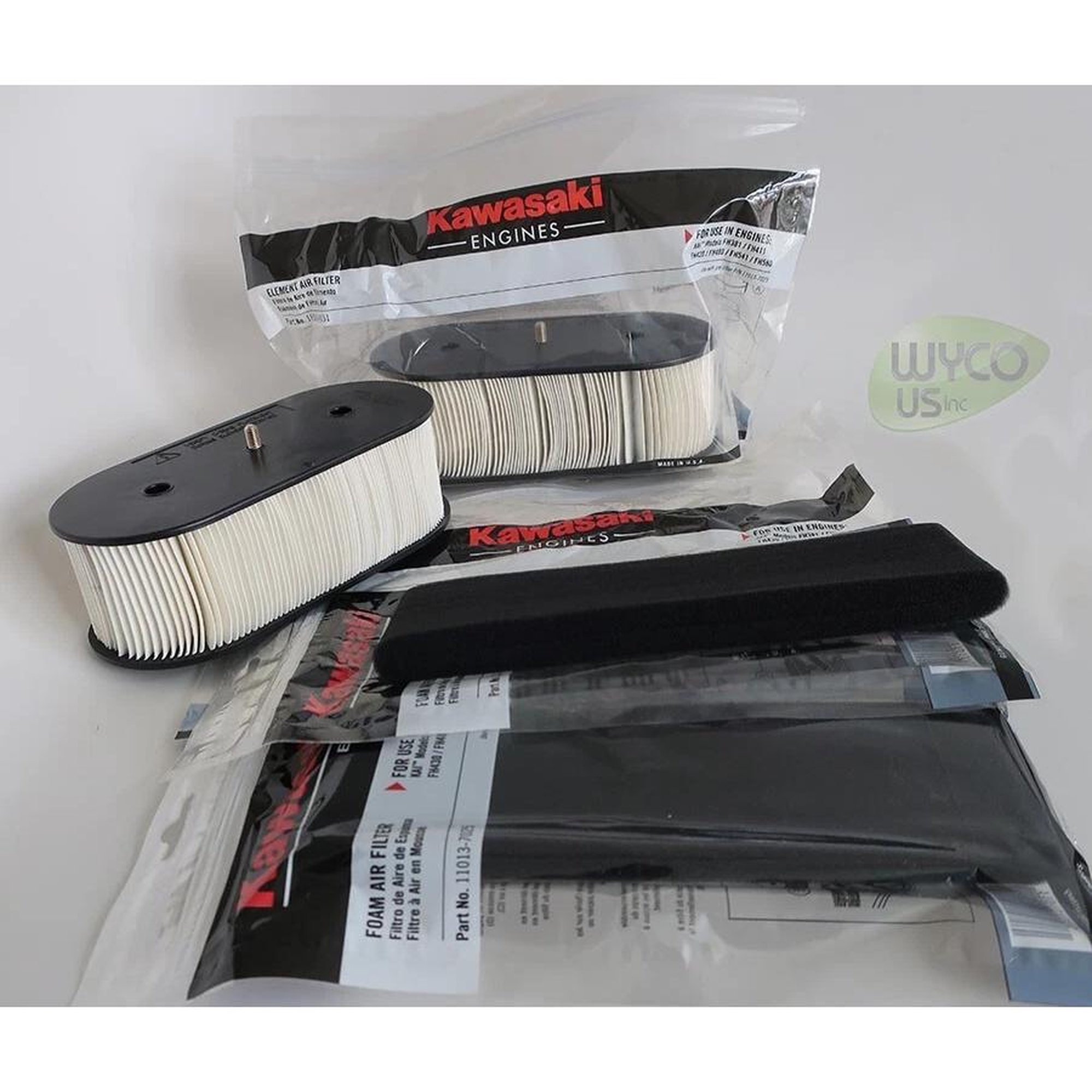 *NOT AFTERMARKET* 2-PACK AIR FILTERS 11013-7031 KAWASAKI FH430V FH541V FH580V