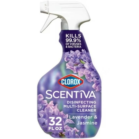 Clorox Scentiva Lavender & Jasmine Multi-Surface Cleaner Spray Bottle Bleach Free - 32 fl oz