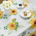 thumbnail image 4 of Sunflower Table Cloth Rectangle Table 60"x84", Summer Tablecloth Waterproof Outdoor Tablecloth Wrinkle-Free Table Cloth, Stain Resistant Dining Table Cover for Party Pinic Camping, 4 of 6
