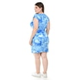 thumbnail image 3 of Vestido Tie Dye con cinto Roman Fashion /Tallas Extras, 4238 (Azul claro) azul 40, 3 of 6