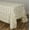 Ivory, variant on BalsaCircle 90x132 White Satin Raised Rosettes Rectangle Tablecloth Wedding Party Dining Room Table Linens