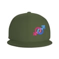 thumbnail image 2 of ZICANCN Male Female Couple Baseball Caps, Trucker Hats for Men And Women, Adjustable Breathable Flat Caps, Moss Green, 2 of 8