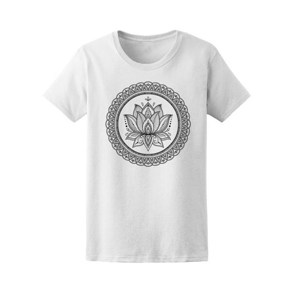Gorgeousl Lotus Flower Mandala Tee Women's -Image by Shutterstock