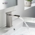 thumbnail image 2 of Waterfall Solid Brass Single Handle Sink Faucet, 2 of 9