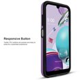 thumbnail image 3 of Samsung Galaxy A03S Case, With Tempered Glass Screen Protector, Circlemalls 2-Piece Style Hybrid Shockproof Hard Case-Purple, 3 of 8