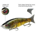 thumbnail image 7 of Bassdash SwimShad Glide Baits Jointed Swimbait Bass Pike Salmon Trout Muskie Fishing Lure 4.5in /18.5g, 7 of 7