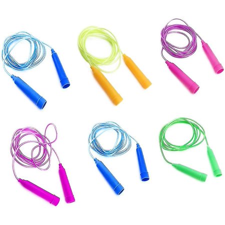 Jump Ropes - 7.8 Feet - Set Of 6 Assorted Colors For Boys And Girls Age ...