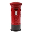thumbnail image 1 of Attractive Metal Alloy Spare Change Street Red Mailbox 6'', 1 of 6