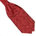thumbnail image 2 of Anvazise Men's Classic Colorful Silky Satin Wedding Banquet Necktie Cravat Ascot Tie Red, 2 of 13