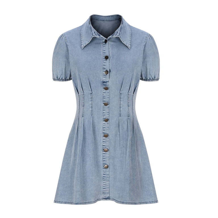 long denim dress with boots Stetson Western Denim Maxi Dress