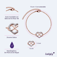 thumbnail image 4 of Pulsera para Mujer Corazón Infinito con Zirconia Cúbica LuckyLy Modelo Natty UNITALLA, 4 of 6