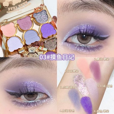 Nvzi-a Purple Series Eyeshadow Palette,Multi Colors High Pigmented Mini Makeup Eyeshadow Pallet,Warm Natural Blendable Long-Lasting Waterproof Pallets Eyeshadow,A56