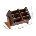 thumbnail image 2 of Organizador de joyas de madera, caja de almacenamiento de maquillaje de nogal macizo for tocador, soporte de joyería, decoración del hogar, 2 of 6