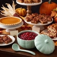 thumbnail image 6 of Euahivb Dinnerware Sets Halloween Plastic Pumpkin Shaped Bowl with Lid Thanksgiving Home Packaging Bowl Fruit Cleaning Bowl Home and Kitchen, 6 of 6
