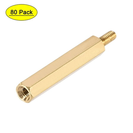 

Uxcell Brass M2.5 30mm+6mm Male-Female Hex Standoff 80 Pack