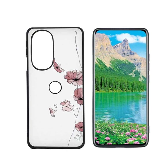 Compatible with Motorola Edge 30 Pro Phone Case, Line-Art-14 Case Silicone Protective for Teen Girl Boy Case for Motorola Edge 30 Pro