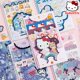 thumbnail image 2 of Pegatina de figura de dibujos animados de Hello Kitty para nevera, portátil, guitarra, equipaje, tarjeta de papel, mochila, juguete impermeable para niños, melodía, 4 Uds., 2 of 4