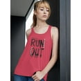 thumbnail image 2 of Run Out Difficult Time Racerback Tank Women -Image by Shutterstock, Female Medium, 2 of 4