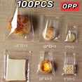 thumbnail image 2 of Bolsa de celofán autoadhesiva de plástico transparente para envolver joyas, regalos, alimentos, dulces, pasteles, bolsas transparentes, 2 of 5