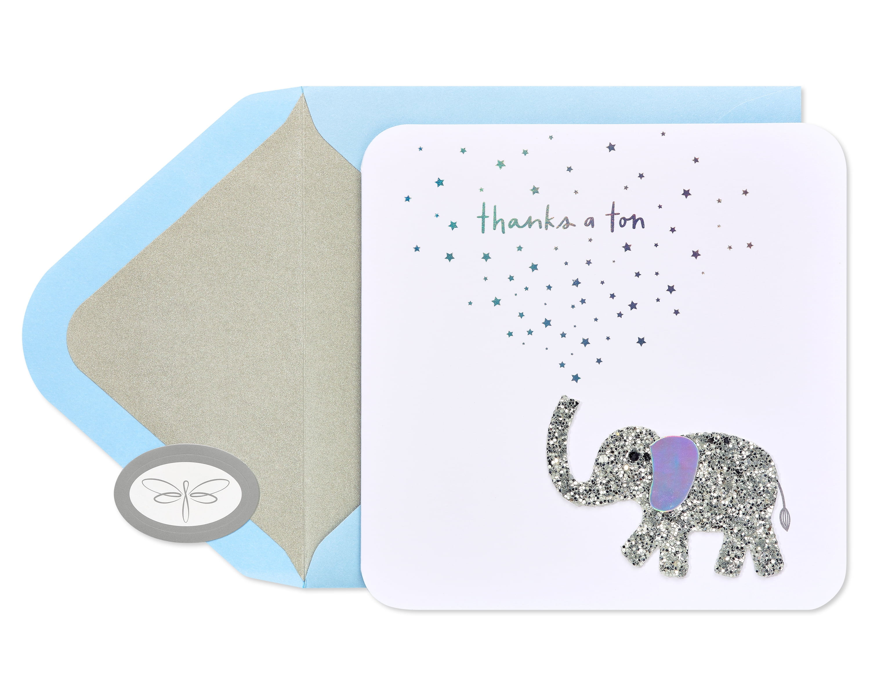 Papersong Premium Thank You Card (Elephant)