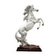 thumbnail image 1 of Estatua de caballo de pie, artesanía, caballo rugiente, estatua de caballo, grande, decorativa Blanco, 1 of 9