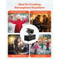 thumbnail image 6 of KFFKFF 1200W Snow Machine Oscillating Snowflake Effect Machine for Holiday Events & Weddings SPCC Cold‑Rolled Steel 15.75"×10.24"×14.96" Black, 6 of 9