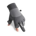 thumbnail image 4 of Hot Sales Winter Gloves for Women GIJNRIUIUA Under $4 New Warm Gloves Men and Women Outdoor Sports Driving Non Slip Padded Fishing Mountaineering Autumn and Winter Gloves Blue Gloves & Mittens, 4 of 5