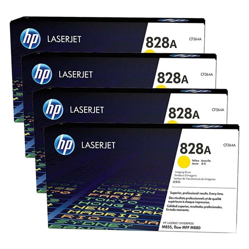 HP 828A Yellow LaserJet Imaging Drum Toner Cartridge (CF364A)(4Pack)