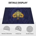 thumbnail image 4 of Microfiber Drying Mat, Ace Poke Skull Symbol Pattern Dish Drying Mat for Kitchen Counter, 18 x 24 inches Blue, 4 of 9