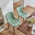 thumbnail image 3 of YOUNIKE Upholstered Dining Chairs Set of 4 PU Leather Wingback Modern Kitchen Dining Room Chair, Light Green, 3 of 6