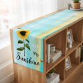 thumbnail image 6 of Table Runners 90 Inches Long Dress Scarves, Farm Sunflowers Farmhouse Coffee/Dining/Kitchen Table Runner for Living Room, Idyllic Country Botanical Bee Turquoise 13x90 Inch, 6 of 9