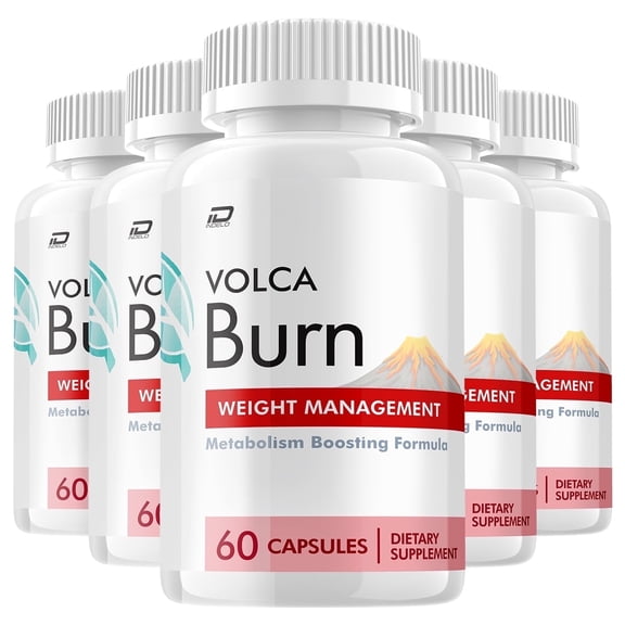 Volca Burn Keto Capsules – VolcaBurn Pills Advanced Formula, Maximum Strength, 5 Pack, 300 Capsules