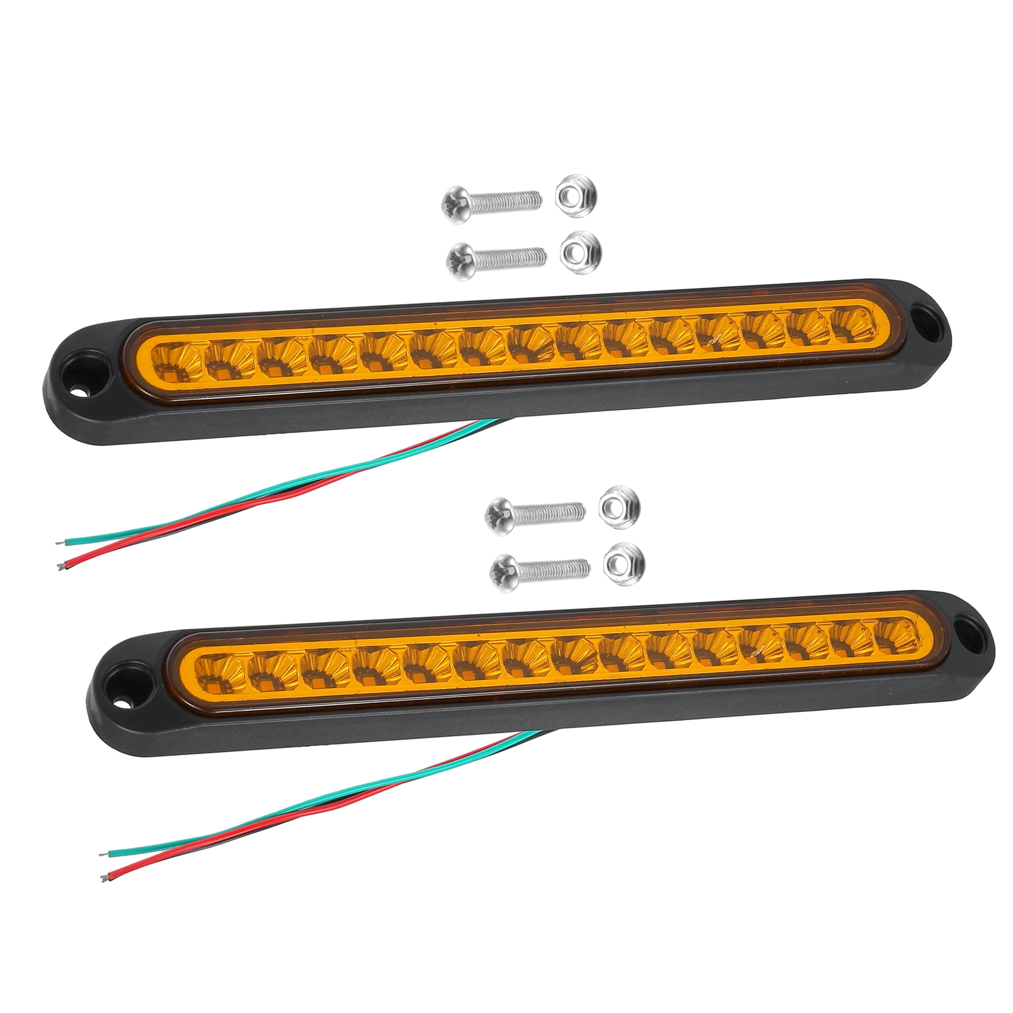 1 Pair 12V 24V 15 LED Car Trailer Identification Light Turn Signal Tail