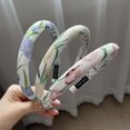 thumbnail image 2 of Mignon Solide Simple Couvre-Tulipe Bandeau de Cheveux de Partie pour les Femmes et les Filles-3pack, 2 of 5