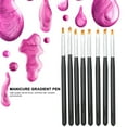 thumbnail image 2 of 8Pcs Nail Art Pen Brush Set Flower Drawing Painting Petal Gradient Pen Manicure Tool, 2 of 8