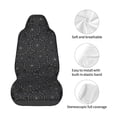 thumbnail image 5 of Balery Spider Web Black Pattern Car Seat Cover - Soft & Breathable Front Premium Covers with Non-Slip Protector Fits Most Automotive, Vans, SUVs, Trucks - 1 Unit, 5 of 5