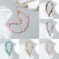 thumbnail image 2 of Colorful For Mobile Phone Case Pearl Bead Gravel Anti-Lost Rope Mobile Phone Accessories Cell Phone Lanyard Letter Beads Chain Crystal Stone Beads Lanyard Mobile Phone Strap YELLOW, 2 of 8