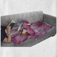 thumbnail image 6 of Anime Soft Flannel Fleece Blanket, Cartoon Illustration of a Sleeping Girl Japanese Culture Manga Themed Style Artwork Print, Cozy Plush for Indoor and Outdoor Use, 50" x 60", Pink, by Ambesonne, 6 of 6