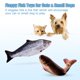 thumbnail image 3 of Juguete para gatos TOOGE Floppy Fish con SilverVine y Catnip, paquete de 2, 3 of 6