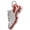 Red, variant on Silver-tone Teal Running Shoe - Silvertone Senior Mom Class of 2026 Dome Necklace, 18"