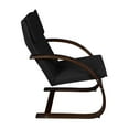 thumbnail image 3 of Belen Kox Niche Mia Bentwood Reclining Chair- Mocha Walnut/ Black, 3 of 3