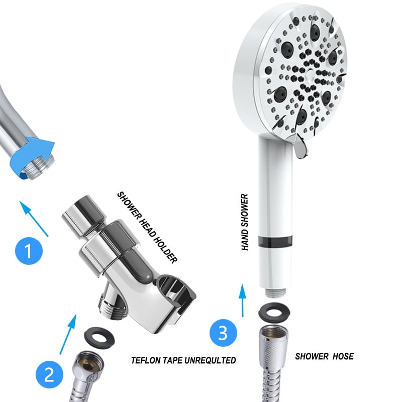 Shower Head With Handheld, High Pressure Shower Heads With Filte,Shower